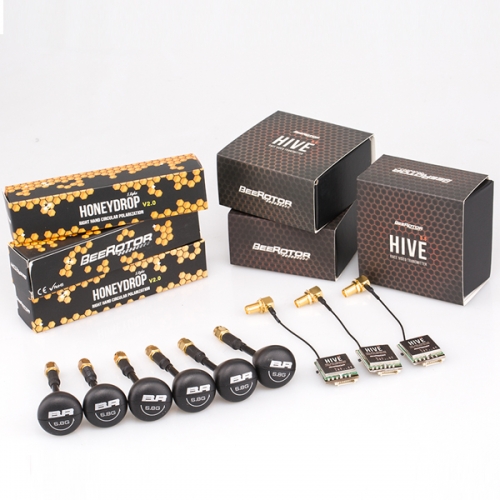 BeeRotor 5.8G HiVE HoneyDrop FPV Antenna VTX&RX Pack C BeeRotor 5.8G HiVE HoneyDrop FPV Antenna VTX&RX Pack C