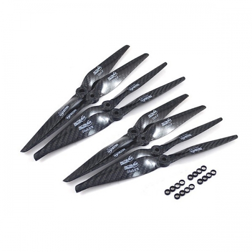 (4Pairs) Rctimer 10x5" Carbon Fiber 1050 CW CCW Propeller
