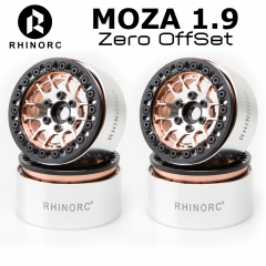RhinoRC MOZA Zero OffSet Bronze Aluminum 1.9 Inch Wheel Rim 4PCS