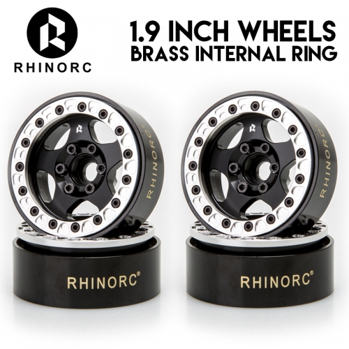 24.5mm Narrow Brass & Aluminum 127g 1.9" Beadlock Wheel Rim  (WH1911)