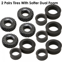 2 Pairs Tires With Softer Dual Foam